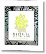 Chakrasyogaframed_manipura V3 Metal Print