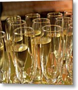 Champagne At A Gala Event Metal Print