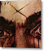 Charles Mansons Eyes Fresh Blood Metal Print