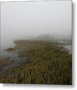 Charleston Fog - Wando River Metal Print