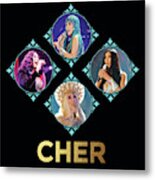 Cher - Blue Diamonds Metal Print