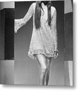Cher Singing During Tv Guest Appearance Metal Print