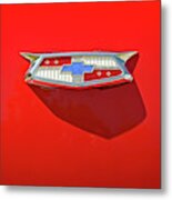 Chevrolet Emblem On A 55 Chevy Trunk Metal Print