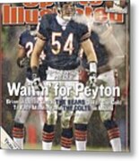 Chicago Bears Brian Urlacher, 2007 Nfc Championship Sports Illustrated Cover Metal Print