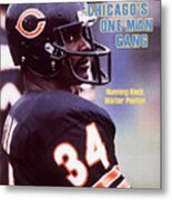 Chicago Bears Walter Payton Sports Illustrated Cover Metal Print