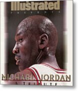 Chicago Bull Michael Jordan, 1998 Nba Eastern Conference Sports Illustrated Cover Metal Print