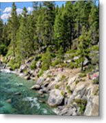 Chimney Beach Lake Tahoe Metal Print