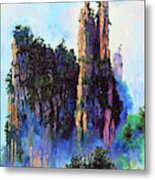 Chinas Mountains 22 Metal Print