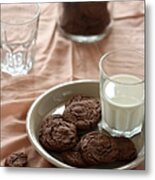 Chocolate Cookies Metal Print