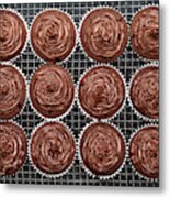 Chocolate Cupcakes Metal Print