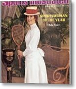Chris Evert, 1976 Sportswoman Of The Year Sports Illustrated Cover Metal Print