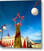 Christmas Circus Metal Print