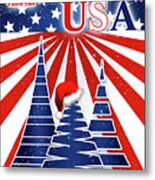 Christmas From The Usa Metal Print