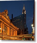 Chrysler Building And Grand Central Metal Print