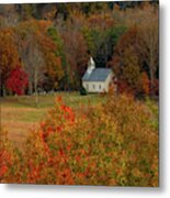 Church In The Cove, Square View Metal Print