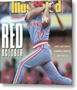 Cincinnati Reds Chris Sabo, 1990 World Series Sports Illustrated Cover Metal Print