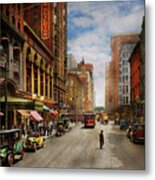 City - Chicago Il - The Brevoort Hotel 1910 Metal Print