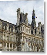 City Hall Hotel De Ville Paris France Metal Print