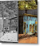 City - Mogollon Nm - Before The Ghosts 1940 - Side By Side Metal Print