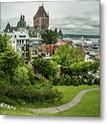 City View Of Old Quebec City, Quebec Metal Print