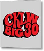 Cklw Big30 Logo - Red Metal Print