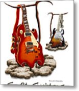 Classic Soft Guitars Metal Print