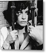 Claudia Cardinale In Blindfold -1965-. Metal Print