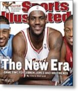 Cleveland Cavaliers Lebron James Sports Illustrated Cover Metal Print