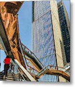 Climbing The Vessel Metal Print