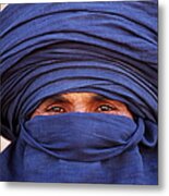 Close-up Of Tuareg, Sahara, Algeria Metal Print