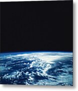 Cloud Cover Over Earth Metal Print
