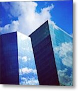 Cloud Relection Metal Print