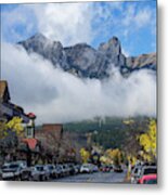 Clouds Over Canmore Metal Print