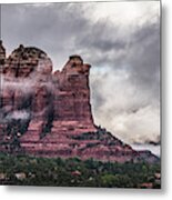 Clouds Over Sedona Metal Print