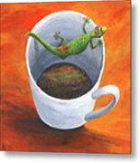 Coffee With A Friend Metal Print