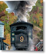Cog Railway Steamer 2876 Metal Print