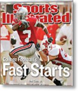 College Footballs Fast Starts Sports Illustrated Cover Metal Print