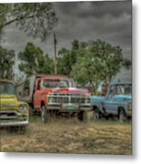 Colorful Cars Metal Print