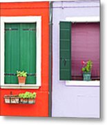 Colorful Images From The Venetian Metal Print