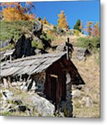 Colors Of Fall - 6 - French Alps Metal Print