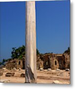 Column At The Temple Of Apollo In Side Metal Print