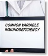Common Variable Immunodeficiency Metal Print