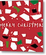 Confetti Christmas- Art By Linda Woods Metal Print