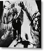 Conrad Veidt And Lil Dagover In The Cabinet Of Dr. Caligari -1920-. Metal Print