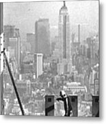 Construction Of The World Trade Center Metal Print