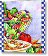 Cooking-soup & Salad Metal Print