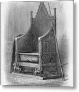 Coronation Chair In Westminster Abbey Metal Print