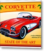Corvette C1-the Legend Metal Print