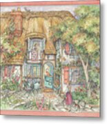 Cottage Welcome Metal Print