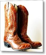 Cowboy Boots Metal Print